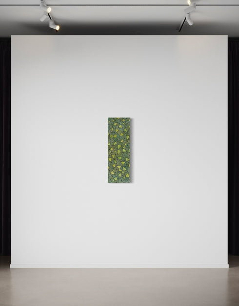 Green Gold Sardines | Framed Giclee Print on Canvas